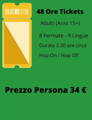 Open Bus Ticket Non Stop Green Colosseo